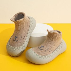 China Imported Anti Slip Baby Shoes (Lace Coffee)